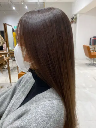 セミロング パーマ 山﨑 燦人のヘアスタイル