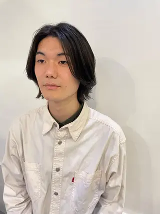 ミディアム メンズ silo所属・silo MOKA 顔周りカット🦦のヘアスタイル