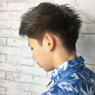 ショート カラー メンズ boutique misakiのヘアスタイル