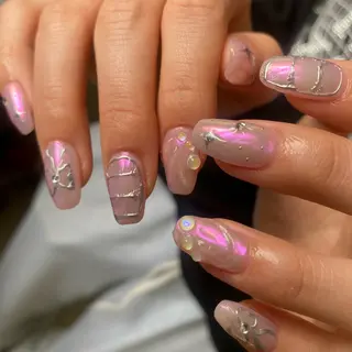 メンズ ネイル akari✨ 韓国風、メンズネイルのネイルデザイン