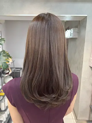 セミロング レイヤー×ツヤカラー 渋谷/kougaのヘアスタイル