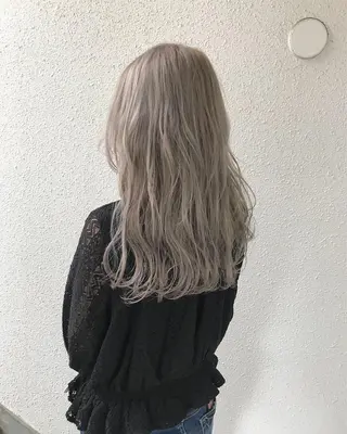 ロング カラー インナーカラー/天神 ブリーチ/吉田のヘアスタイル