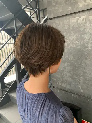 ショート カラー パーマ aguhair jour所属・髪質改善/白髪ぼかし KENTAのヘアスタイル