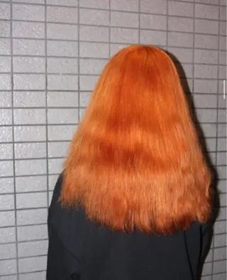 セミロング 蜂須賀🐝縮毛矯正 ストレートパーマのヘアスタイル