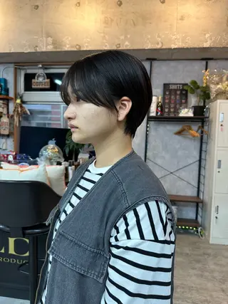 ショート C’LD hair produce /シールドヘア所属・モテ髪/ボブ/ショー ト/アダチフウトのヘアスタイル