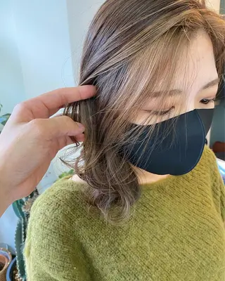 ミディアム カラー パーマ OVER→三軒茶屋 /縮毛矯正・髪質改善のヘアスタイル