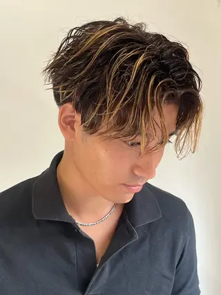 ショート カラー パーマ NEXT for hair所属・【ロングモデル募集】 宮本祥汰🐺のヘアスタイル