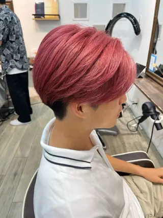 ミディアム Lowha(ローハ)所属・蓑島廉 ミノシマレンのヘアスタイル