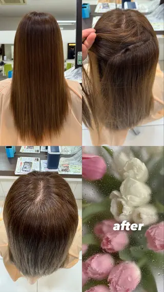 カラー 小達 陽菜のヘアスタイル