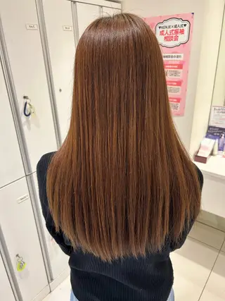 ロング カラー たけだゆめ ヘアカラー/髪質改善のヘアスタイル