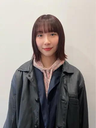 カラー the hinc所属・miyu /大阪 /レイヤーカットのヘアスタイル