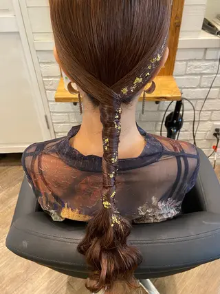 ヘアアレンジ 🌟アレンジが似合う カラー🌟Rumiのヘアスタイル