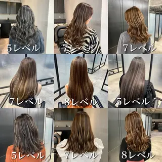 ロング ハイライト／髪質改善 裕樹のヘアスタイル