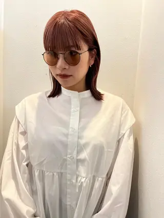 ミディアム 山影✨バレイヤージュ ハイライト✨メンズ◎のヘアスタイル