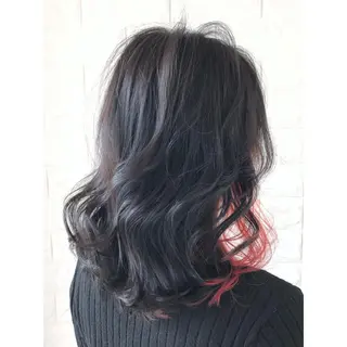 ミディアム カラー KIZU 髪質改善 オカルト怪談のヘアスタイル