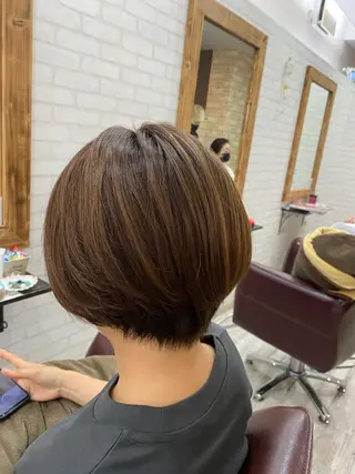 ショート 若山 敦のヘアスタイル
