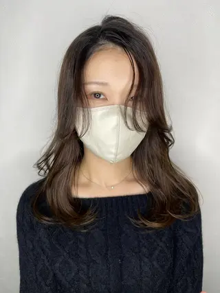 セミロング 剣持友希/ifh iizuka/高崎のヘアスタイル