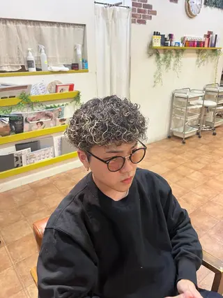 カラー パーマ メンズ E 難波店 Rei /メンズのヘアスタイル