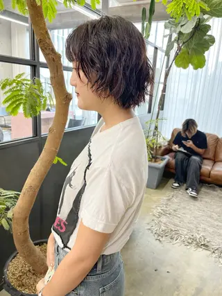 ミディアム カラー パーマ 小木曽智美 /ボブ/ショートのヘアスタイル