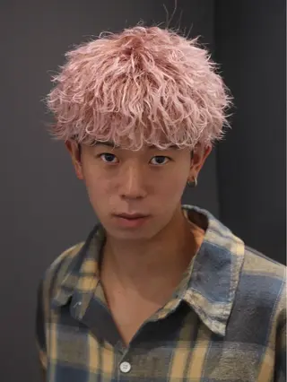 ショート カラー パーマ ヘアアレンジ メンズ メンズ特化❤️🔥 RIKU❤️🔥のヘアスタイル