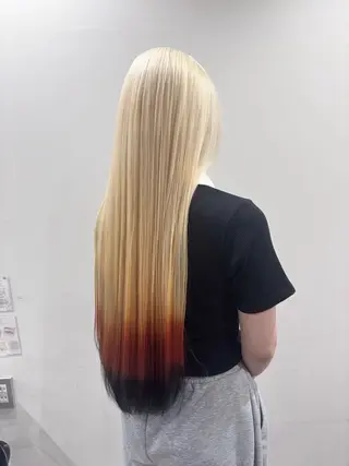 ロング カラー ブリーチ特化/透明感 カラー森山陽向のヘアスタイル