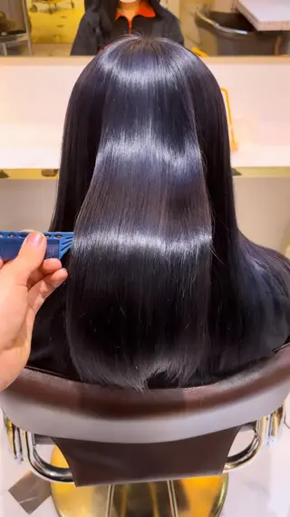 ロング カラー ekolu所属・髪質改善・縮毛矯正 特化・ユウシンのヘアスタイル