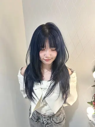 ロング ヘアーメイクウィル野田阪神店所属・Yuu/レイヤー/ ハイライト/髪質改善のヘアスタイル