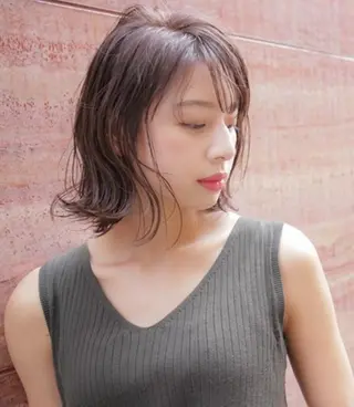 ミディアム ba-boo 広島のヘアスタイル