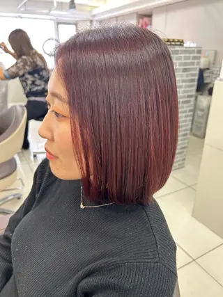 ミディアム カラー 大内 雅生のヘアスタイル