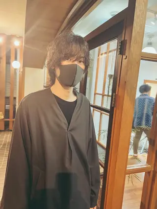ミディアム パーマ つくばUtooe's 副店長　寺沢颯のヘアスタイル