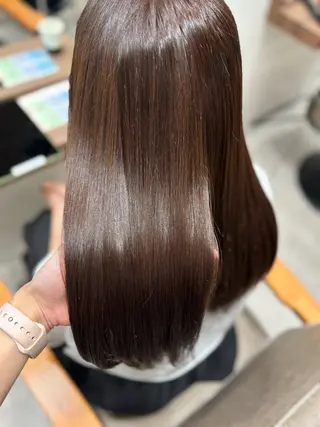 ロング カラー おかだ まなみのヘアスタイル