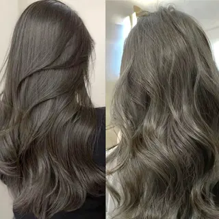 ロング カラー ONYX 表参道所属・表参道/ハイライト 髪質改善ストレートのヘアスタイル