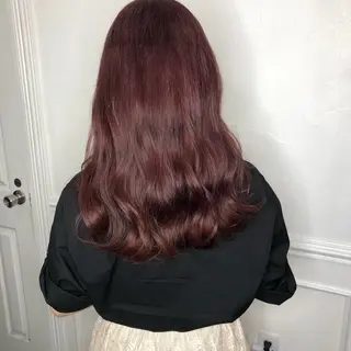 セミロング カラー 透明感カラー艶カラー ハイトーンカラーのヘアスタイル