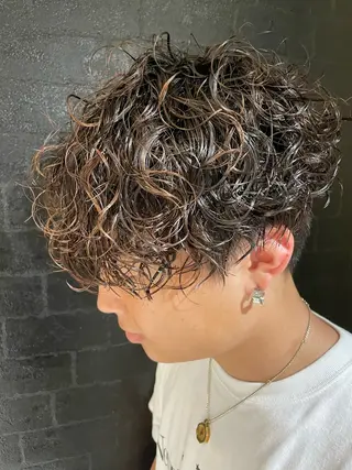 パーマ Men's SALON RISE TOKYO 土浦店所属・タイソン⚡️メンズ パーマ特化⚡️土浦のヘアスタイル