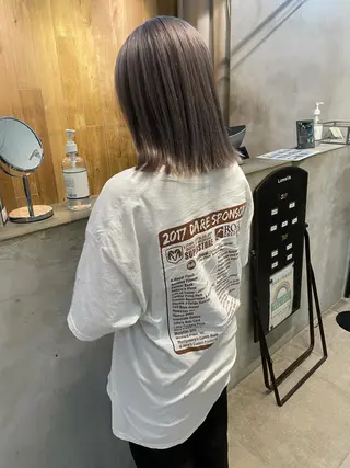 ミディアム 小顔レイヤー×コンパ クトボブ/林隆平のヘアスタイル