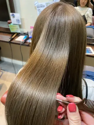 セミロング 水谷 菜央のヘアスタイル