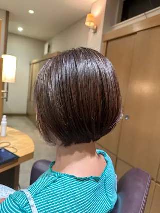 ショート 韓国風ﾊﾟｰﾏ❁﻿ fu-ka❁艶ｶﾗｰのヘアスタイル