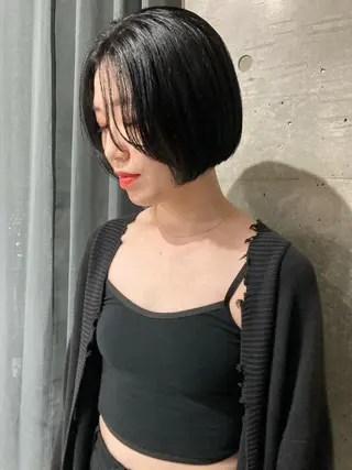 ショート ロングパーマ木村 ボブパーマのヘアスタイル