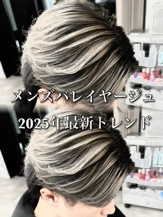カラー パーマ メンズ 札幌メンズヘア指名 No.1光👑👑のヘアスタイル