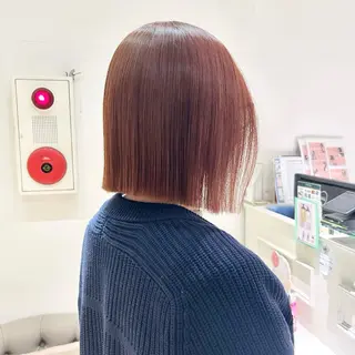 ミディアム カラー ヘアアレンジ 吉水 彩乃 /ボブ/透明感カラーのヘアスタイル