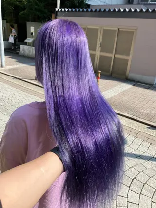 ロング カラー League サトウナツのヘアスタイル