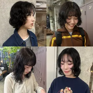 カラー パーマ 伊藤ほのか /パーマ/ショートのヘアスタイル