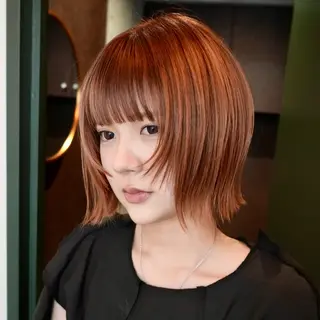 ミディアム カラー ハイトーンカラー/ さらさのヘアスタイル
