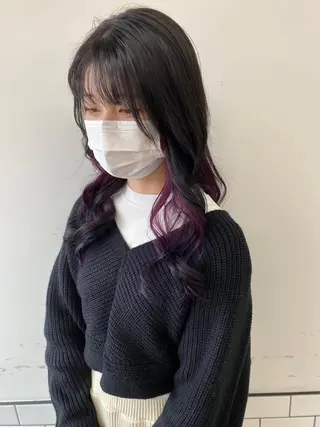 セミロング カラー 🐶ひかる🐶 JILLSTUDIOのヘアスタイル