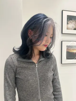 セミロング カラー Nought所属・Nought KIRAのヘアスタイル