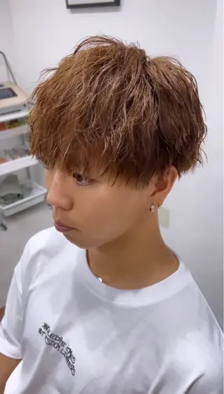 パーマ メンズ 原田 健斗のヘアスタイル