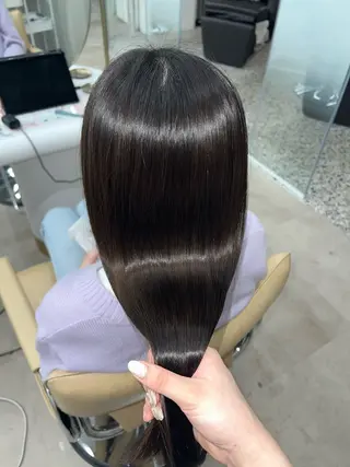 ロング 透明感カラー🫧⌇ 青🫐🩵のヘアスタイル