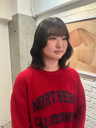 ミディアム カラー くすみカラー/ 海外ヘア/ろーれんのヘアスタイル