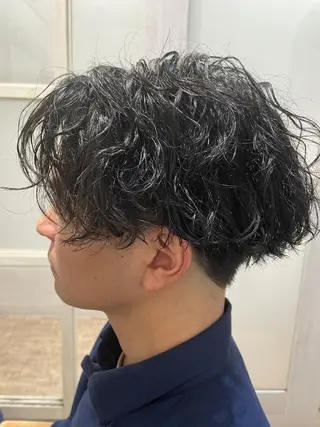 ショート パーマ メンズ 🌙19時以降通える メンズ専門 コーダイのヘアスタイル