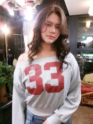 セミロング カラー 早川 豪のヘアスタイル